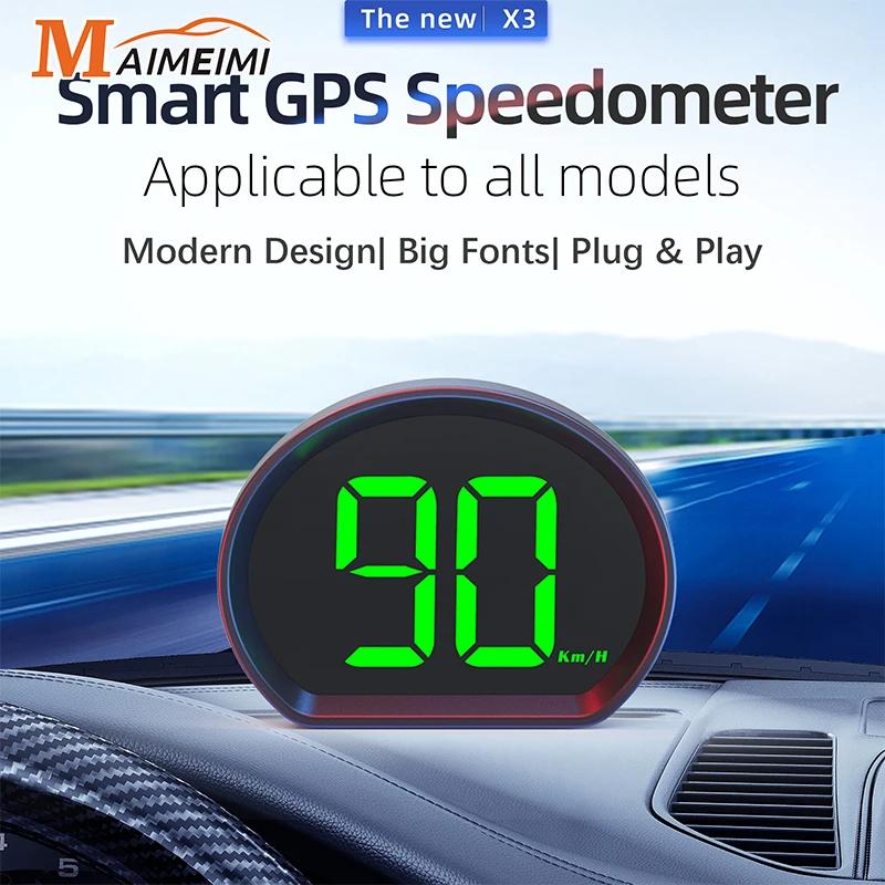 X3 GPS ڵ  ӵ HUD  ÷, Electronicos ׼, ū ۲ KMH ӵ , ڵ Ʈ 